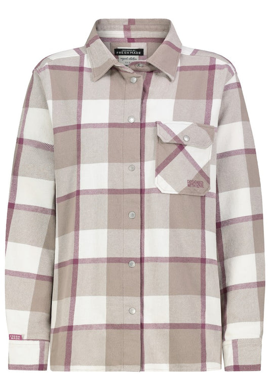 D70052AG11152C AUTHENTIC STYLE wmn - Overshirt 23300 check slate grey