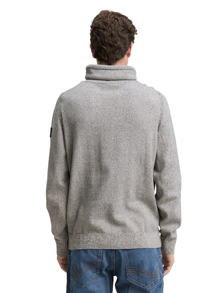 1048021 TOM TAILOR men - Snood Pullover 38684 melange