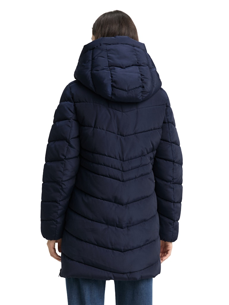 1047530 TOM TAILOR wmn - Lange Winterjacke 10668 navy