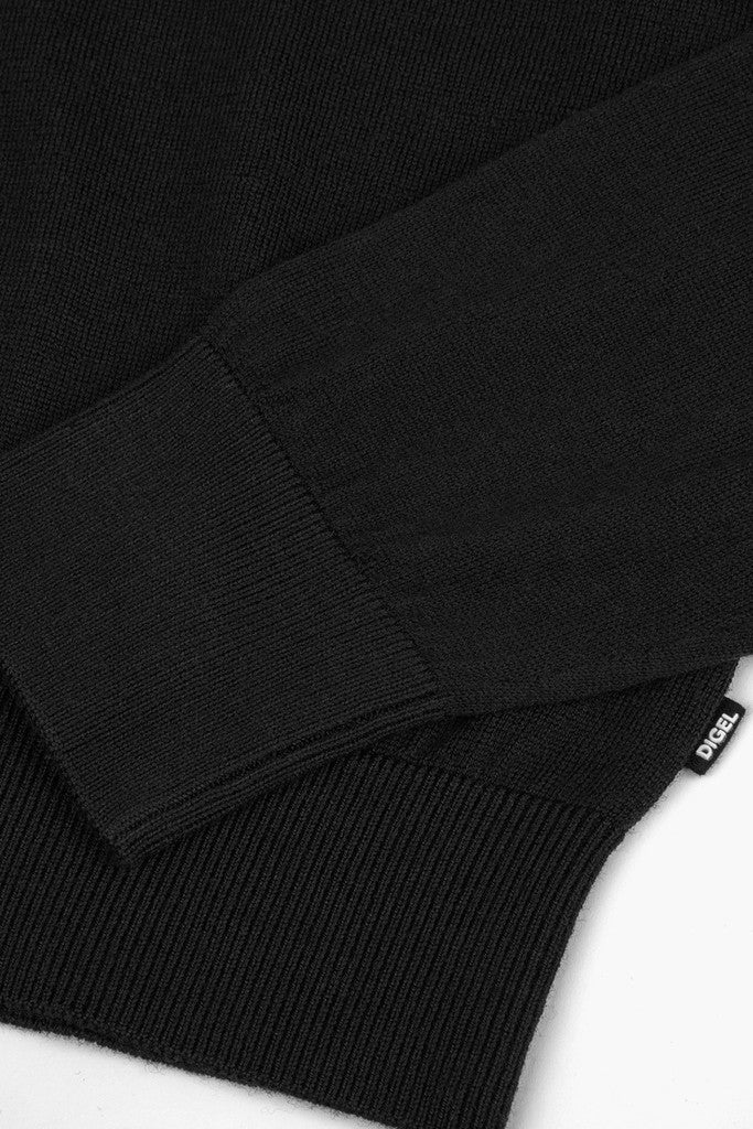 1001803 DADOR - DIGEL Stehkragenpullover aus extrafeiner Merinowolle 10 schwarz