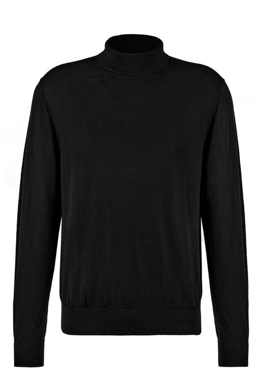 1001803 DADOR - DIGEL Stehkragenpullover aus extrafeiner Merinowolle 10 schwarz