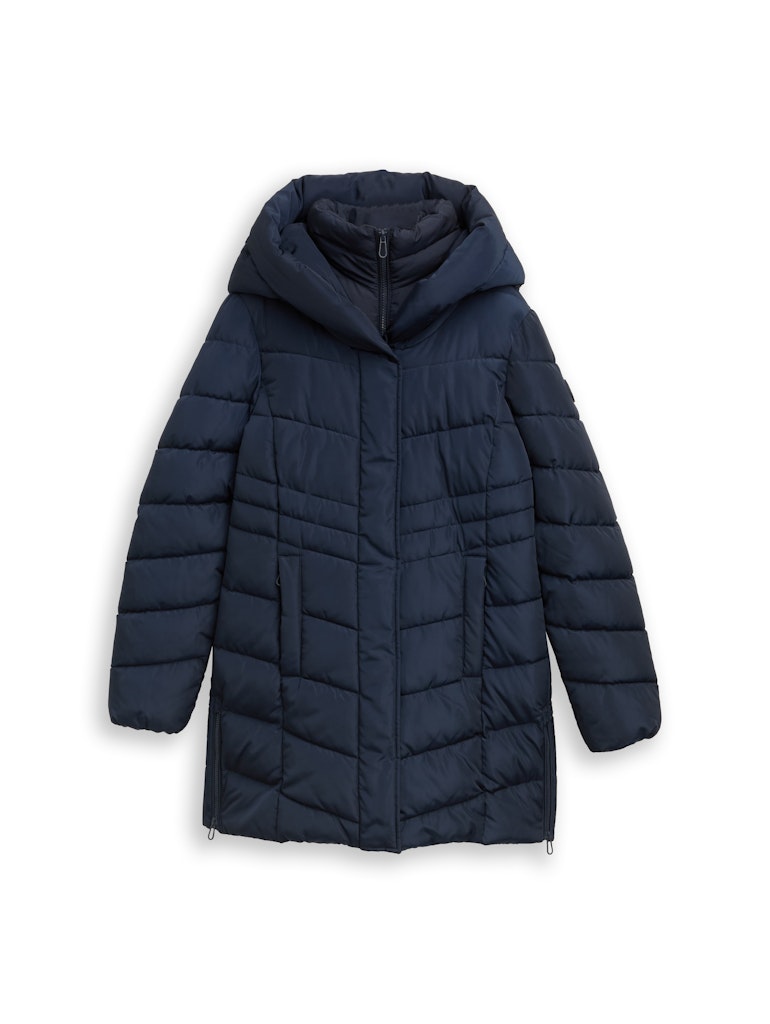1047530 TOM TAILOR wmn - Lange Winterjacke 10668 navy