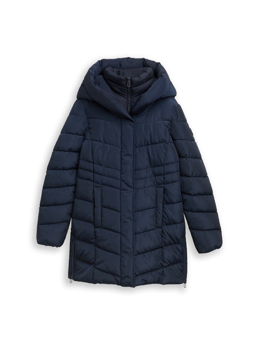 1047530 TOM TAILOR wmn - Lange Winterjacke 10668 navy
