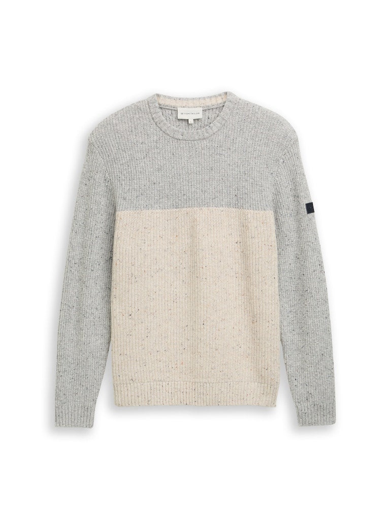 1048712 TOM TAILOR men - Strickpullover 36946 beige