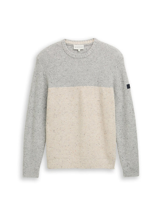 1048712 TOM TAILOR men - Strickpullover 36946 beige