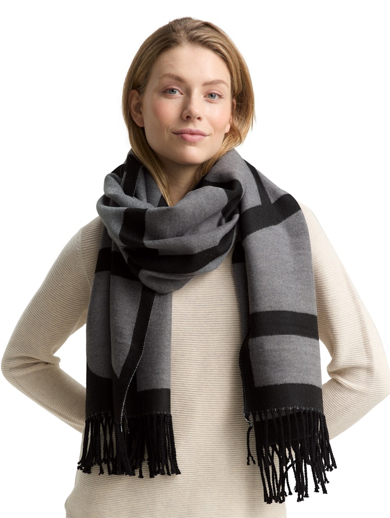 1048056 TOM TAILOR - weicher Schal 39380 schwarz