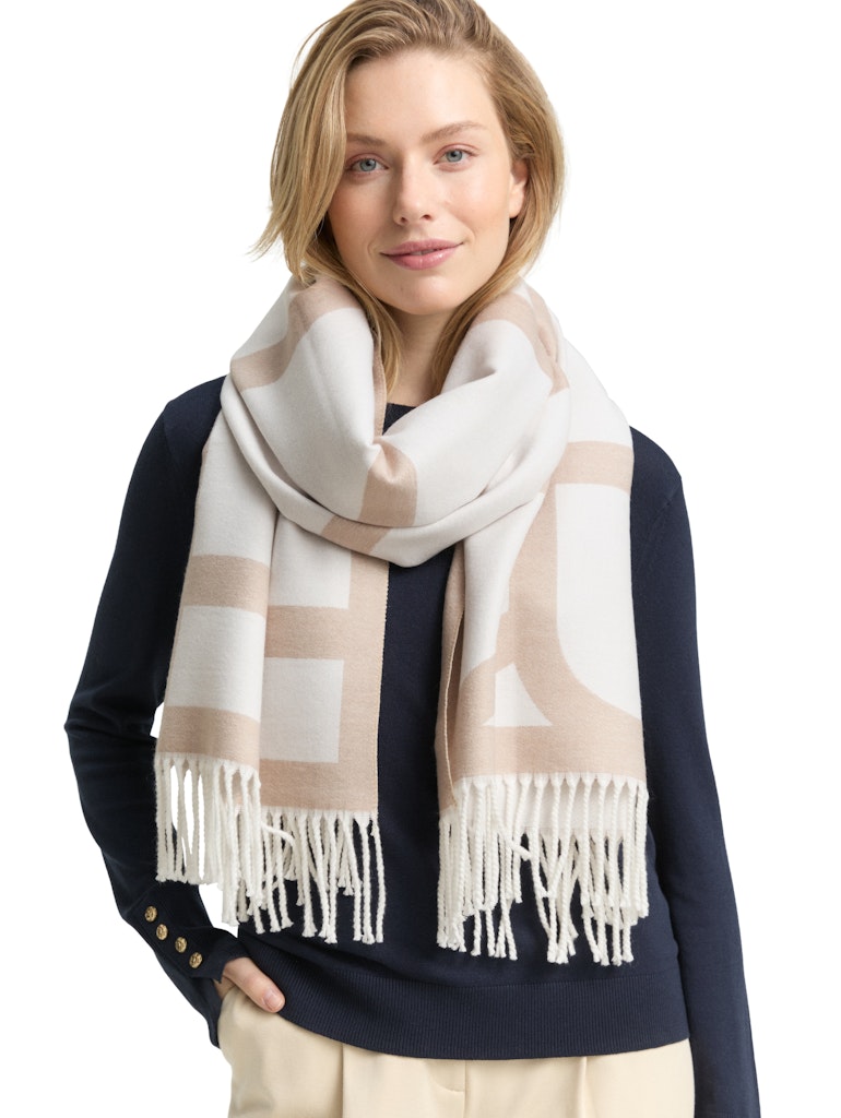 1048056 TOM TAILOR - weicher Schal 38755 natur