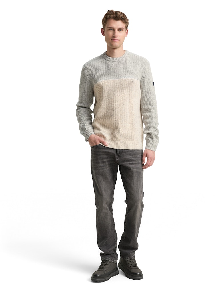 1048712 TOM TAILOR men - Strickpullover 36946 beige
