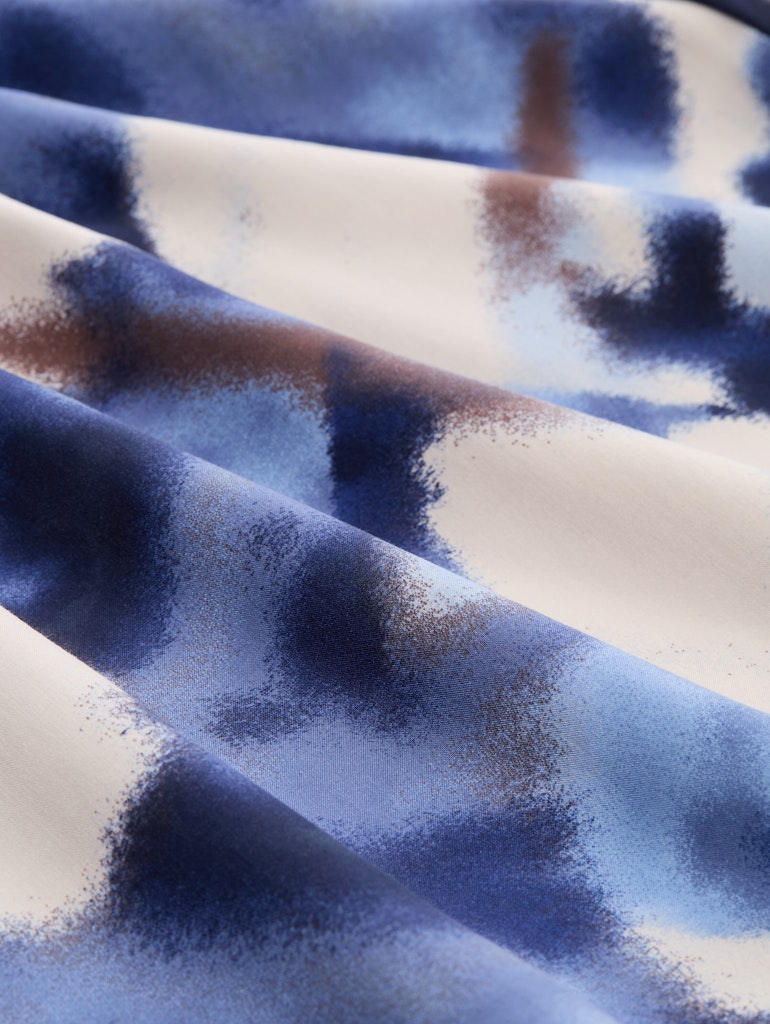 1048676 TOM TAILOR wmn - Bluse mit Muster 39031 blue blurry argyle