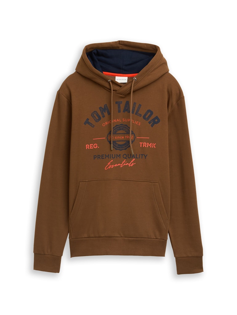 1043292 TOM TAILOR men - Hoodie 23900 dark palm