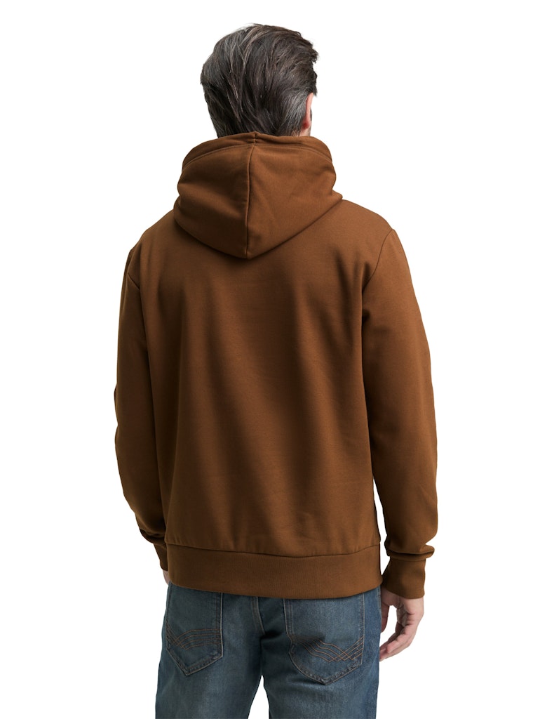 1043292 TOM TAILOR men - Hoodie 23900 dark palm
