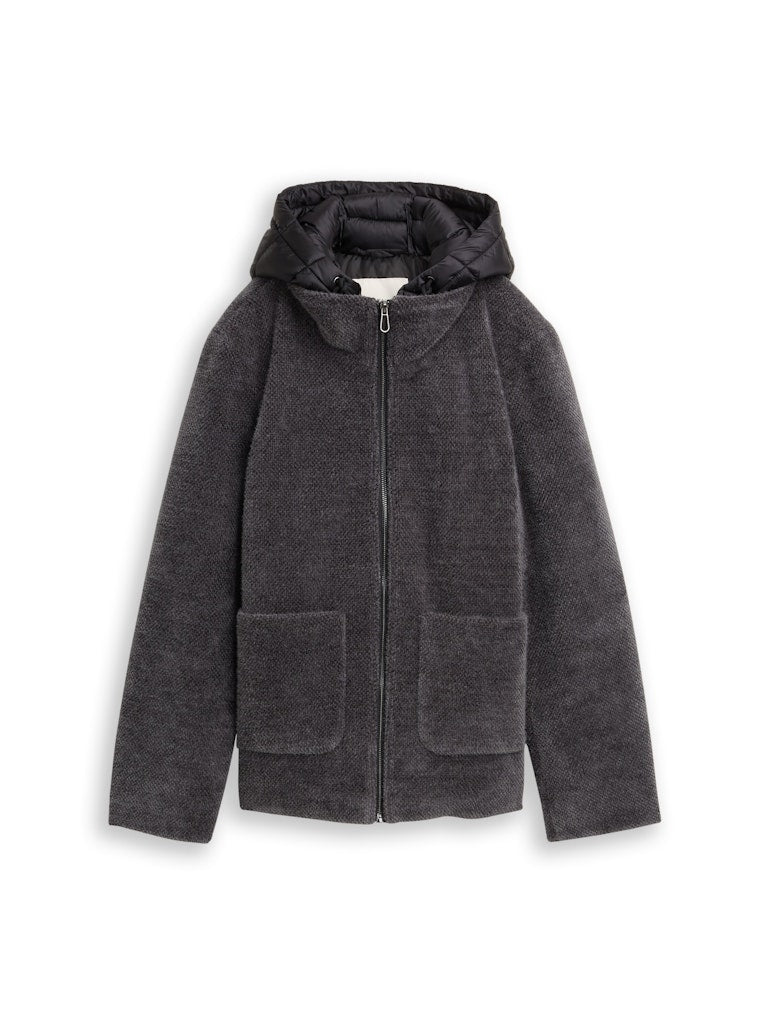 1047523 TOM TAILOR wmn - Hybridjacke 38422 anthrazit