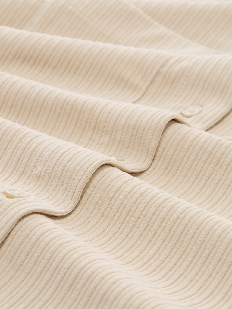 1048683 TOM TAILOR wmn - Loose Fit Cordbluse 29517 sand stone beige