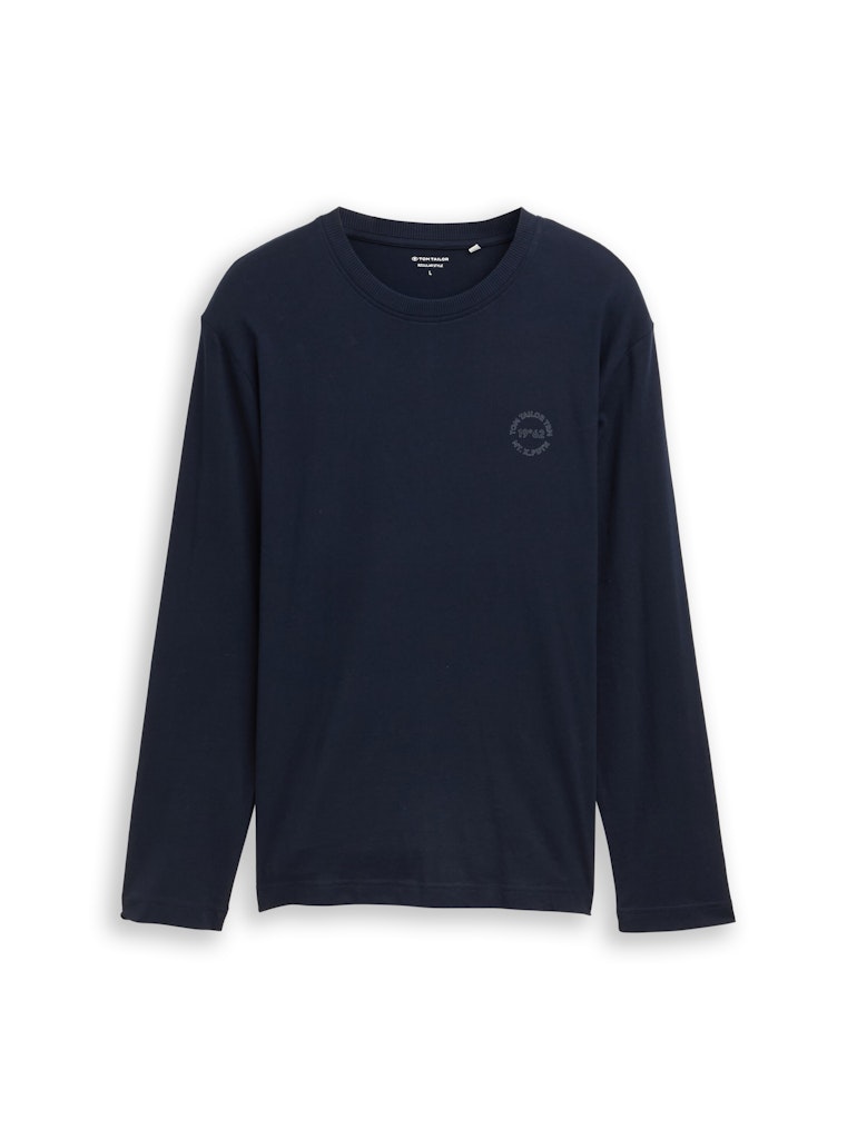 1048584 TOM TAILOR men - Basic Longsleeve 10668 navy