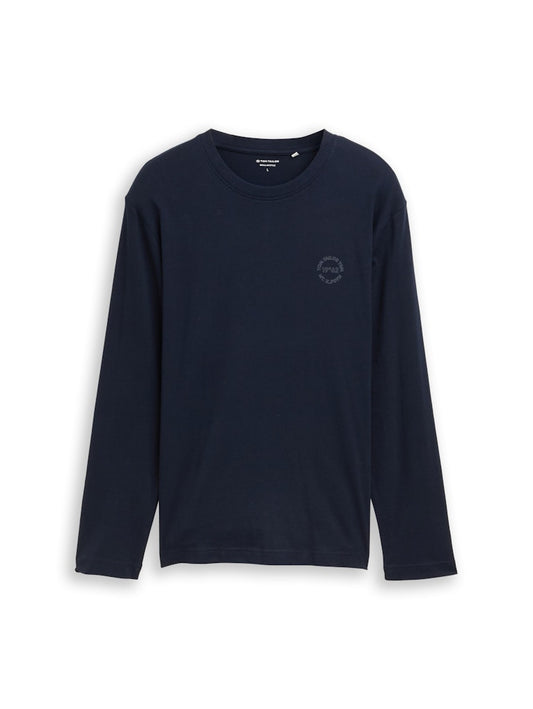 1048584 TOM TAILOR men - Basic Longsleeve 10668 navy