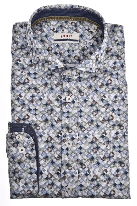 E21510-51102 PURE- Casual Hemd Langarm 985 druck