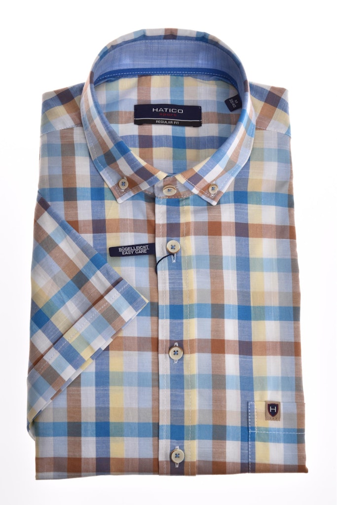E30004-42200 HATICO - Hemd regular fit 980 karo multicolor