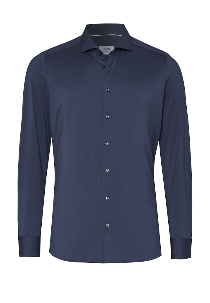 E31300-21750 PURE- Functional Shirt 124 uni dunkelblau