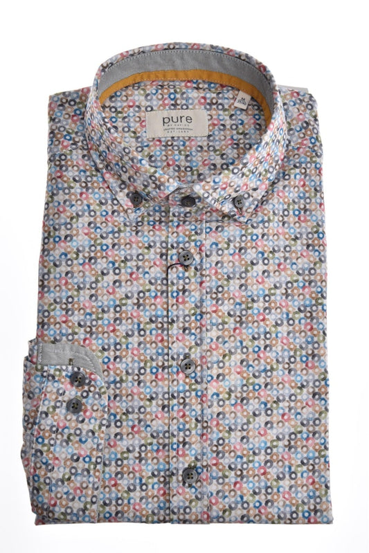 E31510-51202 PURE - Casual Hemd Langarm 985 druck multicolor