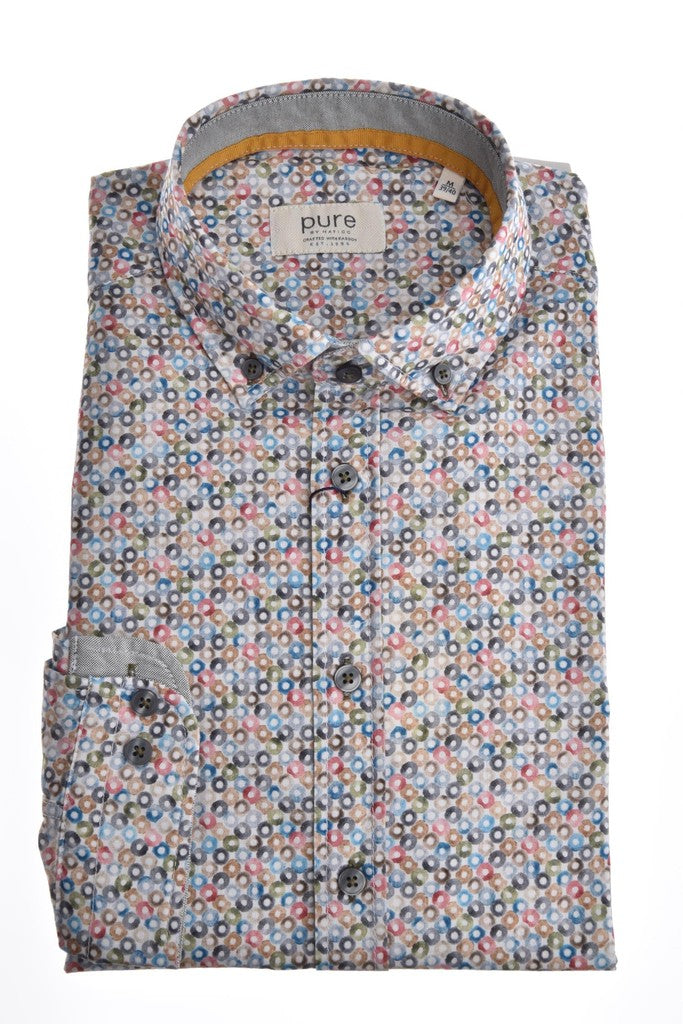 E31510-51202 PURE - Casual Hemd Langarm 985 druck multicolor