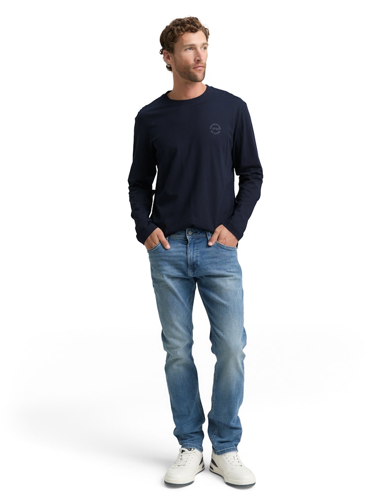 1048584 TOM TAILOR men - Basic Longsleeve 10668 navy