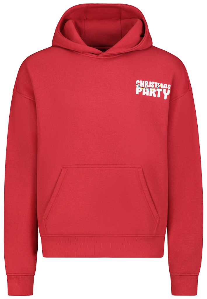 H10608BC21489C AUTHENTIC STYLE men - xMas Hoodie 15300 fire brick red