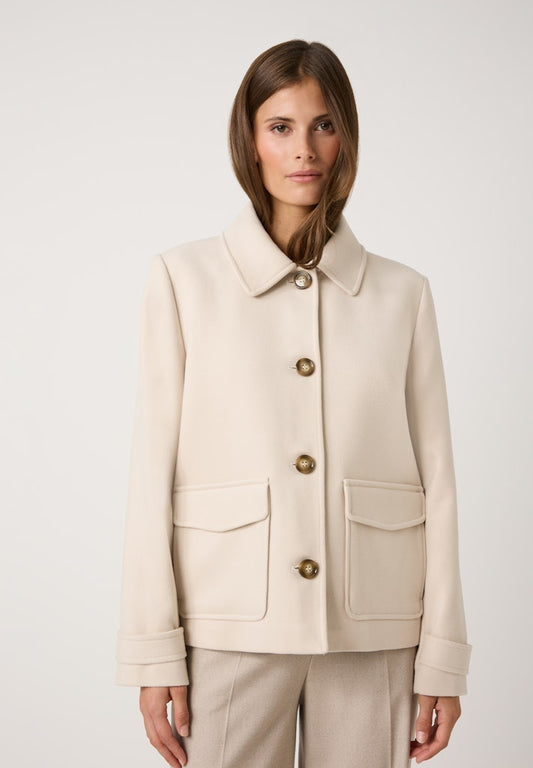 51147052 MORE&MORE - Velours Shirt Jacket 0257 dust melange