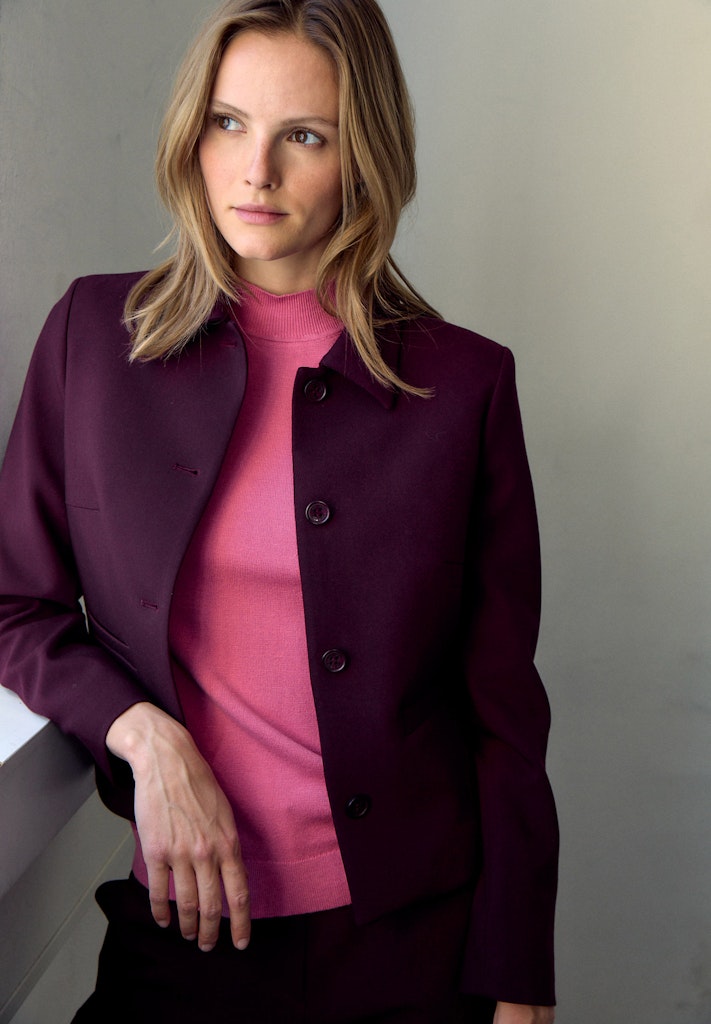 51926400 MORE&MORE - Technical Double Jacket 0564 ruby orchid