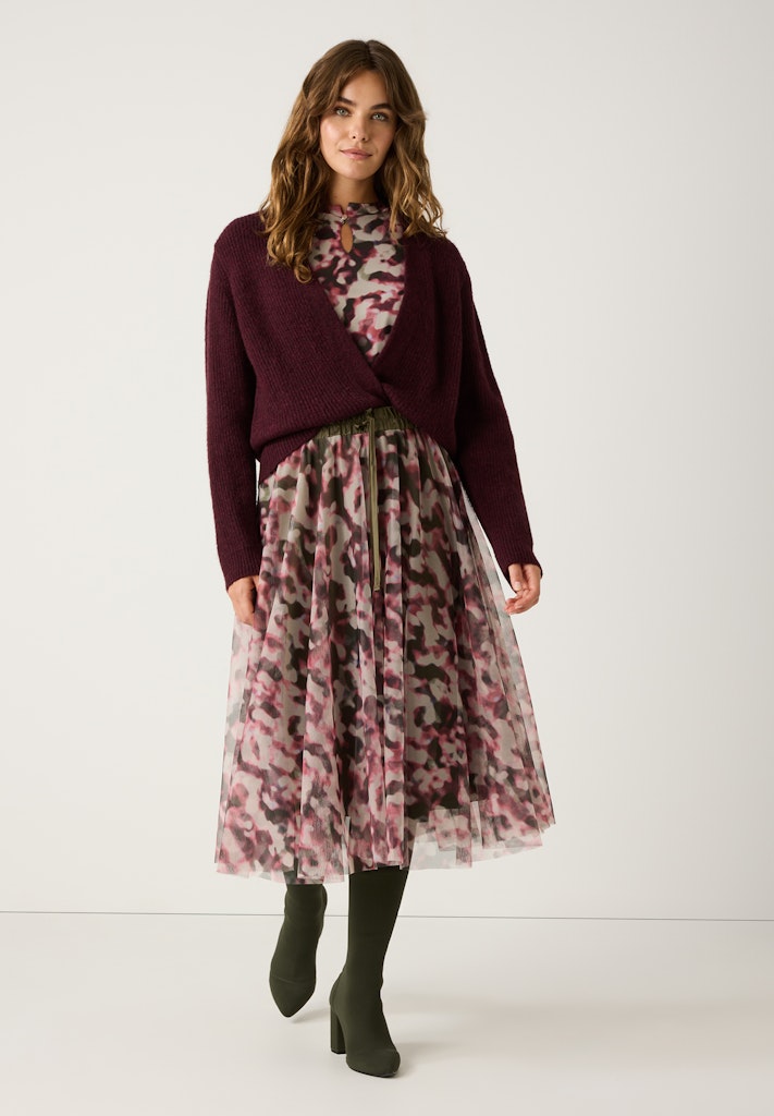 51921455 MORE&MORE - Cardigan 0564 ruby orchid