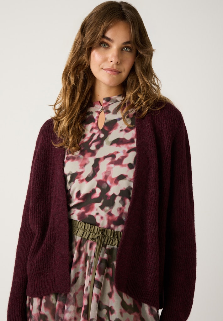 51921455 MORE&MORE - Cardigan 0564 ruby orchid