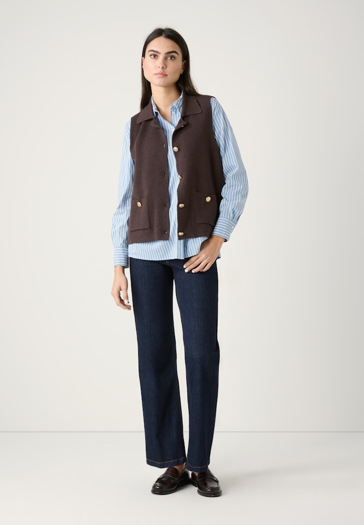 51932480 MORE&MORE - Long Shirt Blouse 2339 stripes