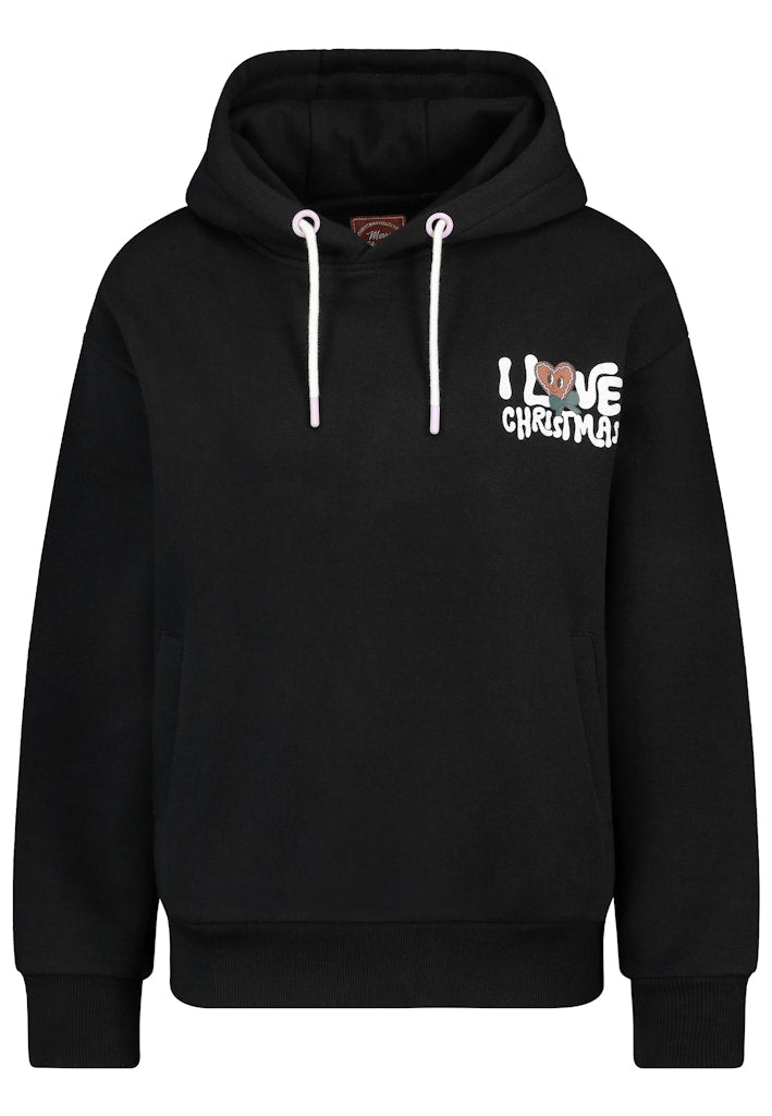 D10608BC02683D AUTHENTIC STYLE wmn - xMas Hoodie 24000 black