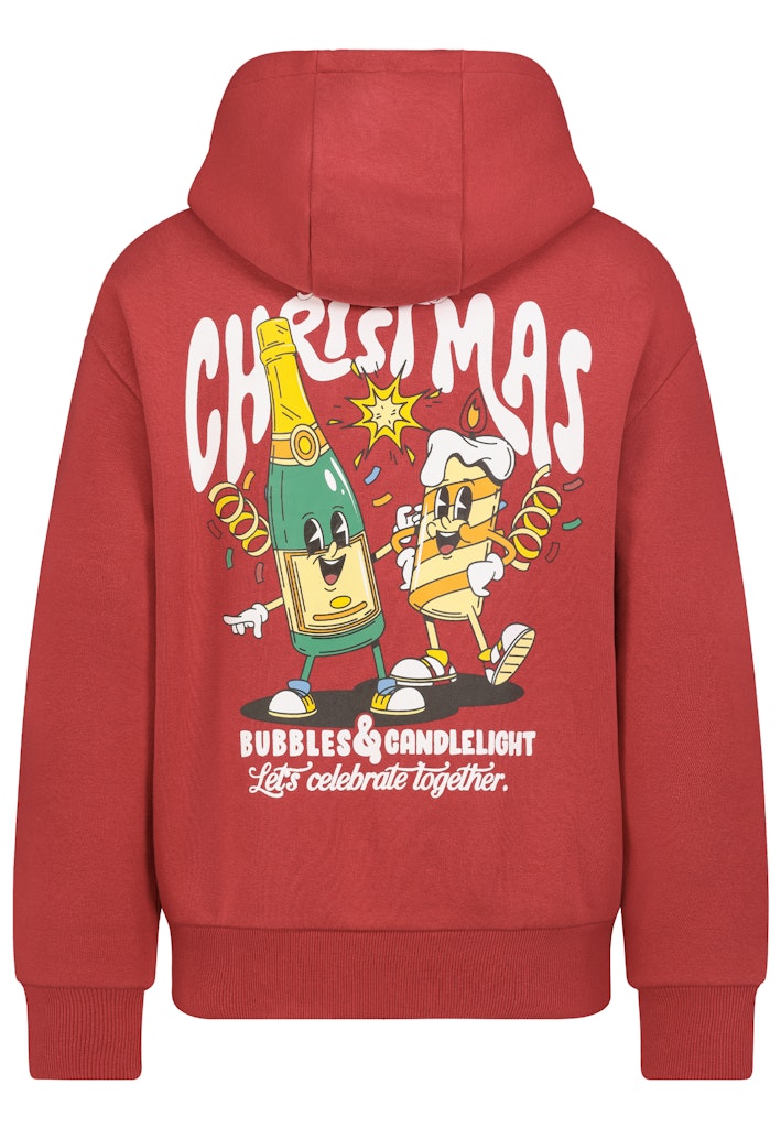 D10608BC02683D AUTHENTIC STYLE wmn - xMas Hoodie 15300 fire brick red