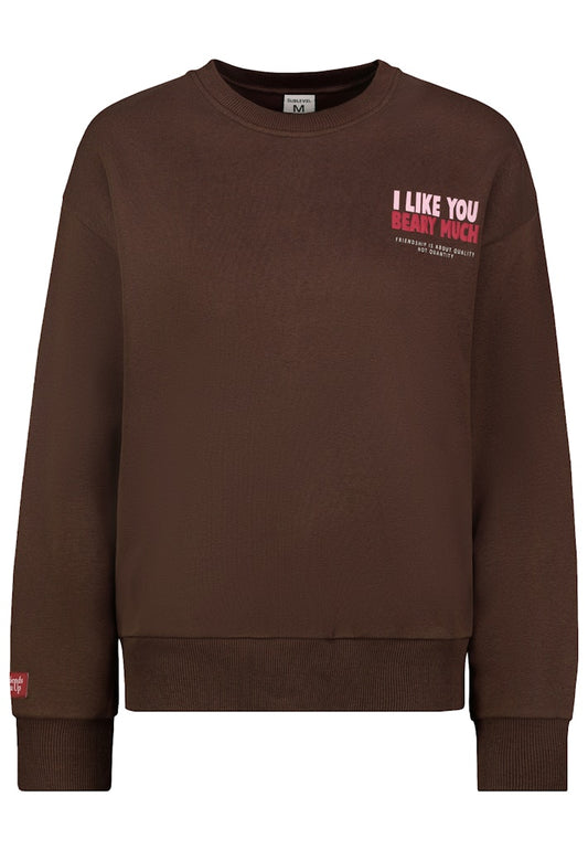 D10608BC02568J AUTHENTIC STYLE wmn -  Sweat 21400 hazel brown