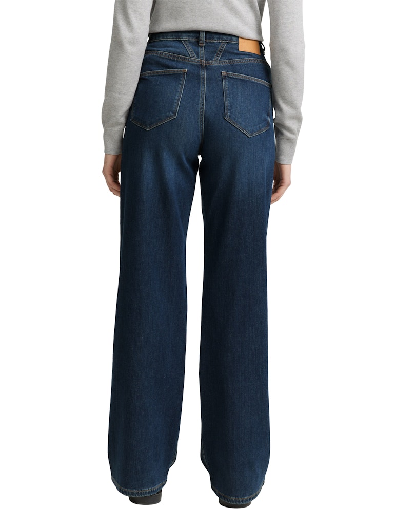 1047855 MADINA - TOM TAILOR wmn - high waist wide leg Jeans 10119 blue
