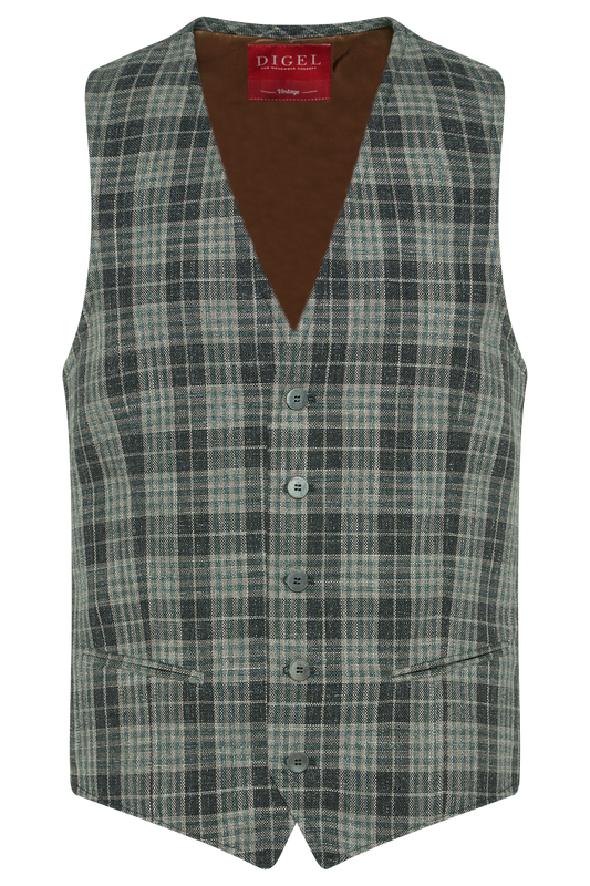 1110953 LAURENT - DIGEL Ceremony - Weste slim fit 53 grün