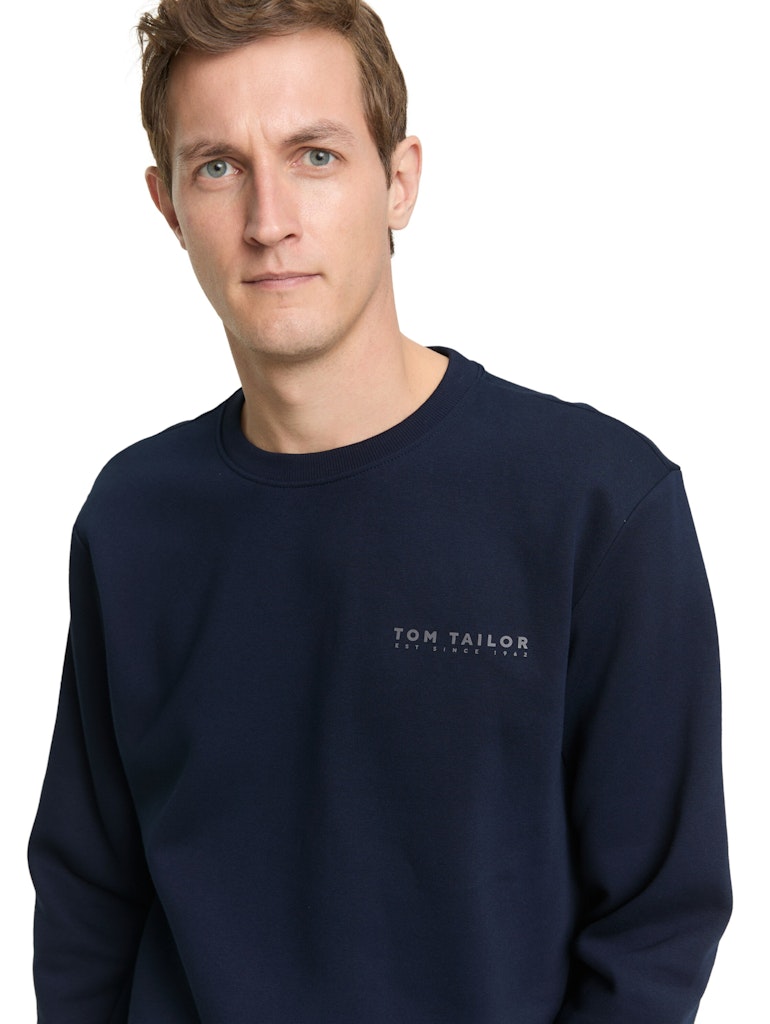 1048603 TOM TAILOR men - Basic Sweater 10668 navy