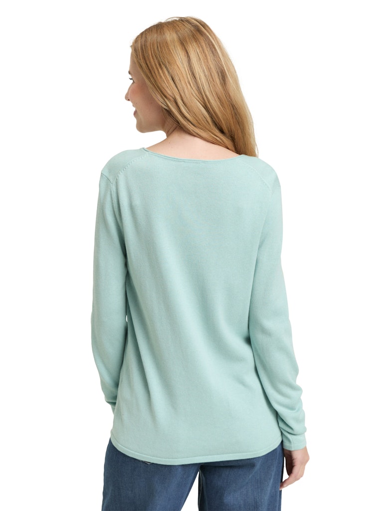 1012976 TOMT TAILOR wmn - Basic-Pullover 38784 blue haze