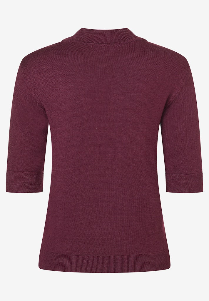 51921452 MORE&MORE - Turtleneck Pullover 0564 ruby orchid