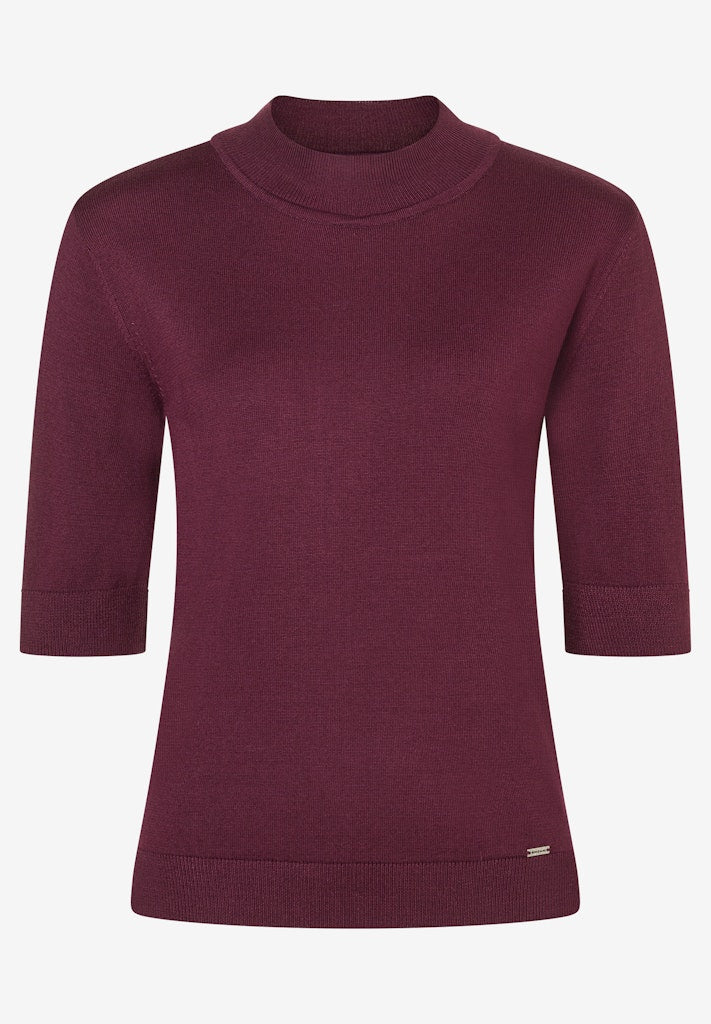 51921452 MORE&MORE - Turtleneck Pullover 0564 ruby orchid