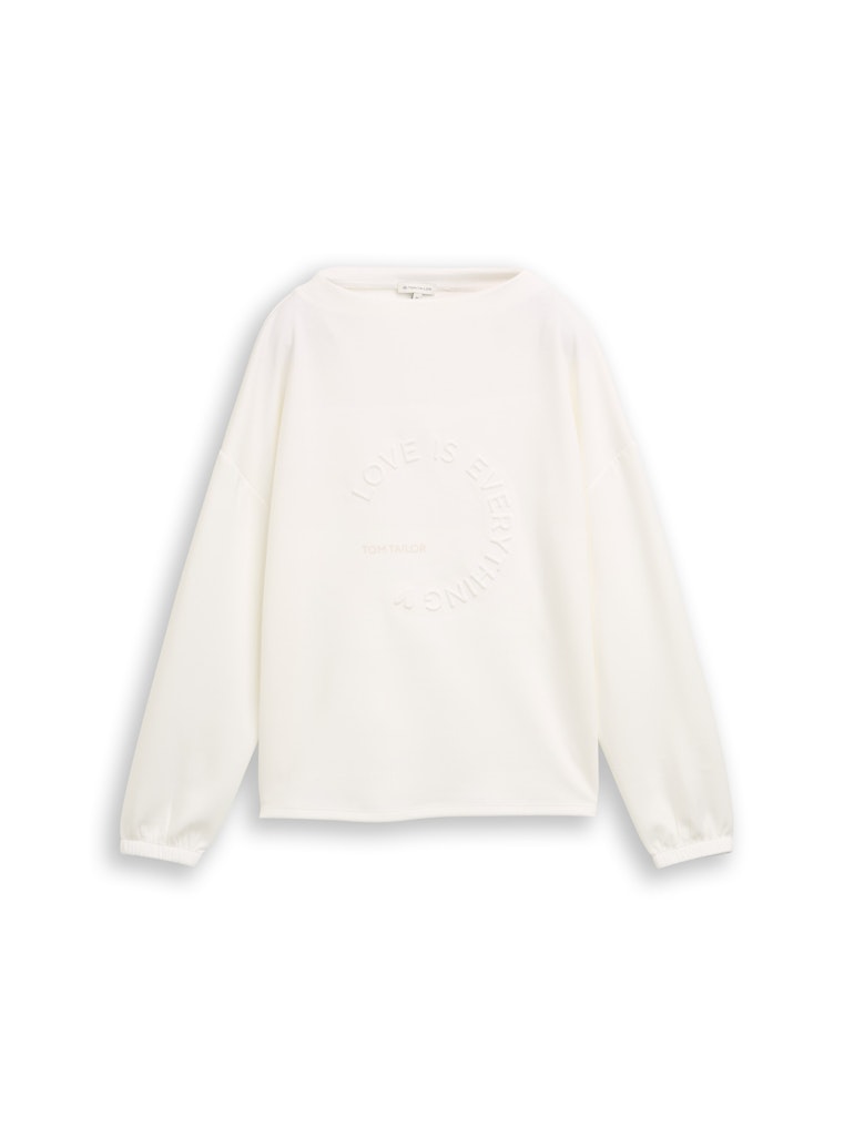 1050440 TOM TAILOR wmn - Longsleeve 10315 offwhite