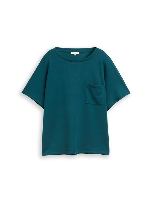 1050844 TOM TAILOR wmn - T-Shirt 12818 dark green