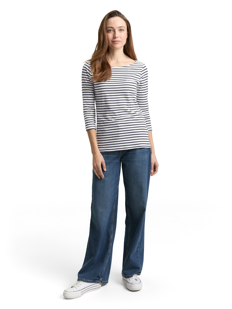 1050415 - TOM TAILOR wmn Shirt 39840 navy stripe