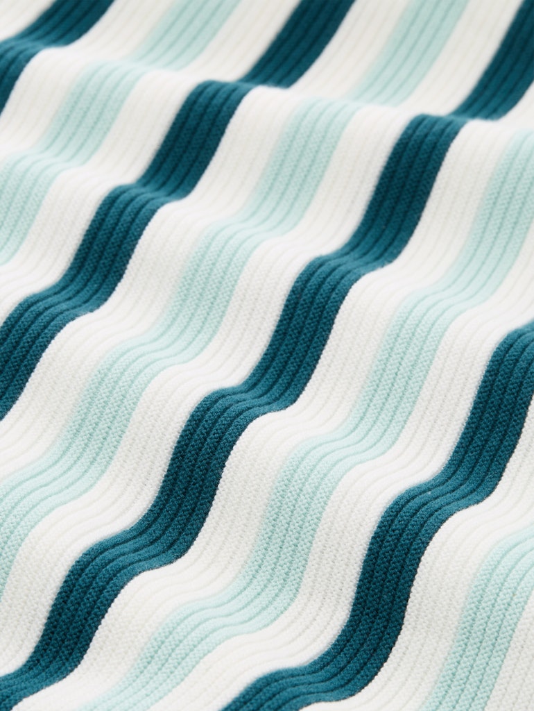 1016350 TOM TAILOR wmn - New Ottoman Pullover 40018 mint green beige stripe