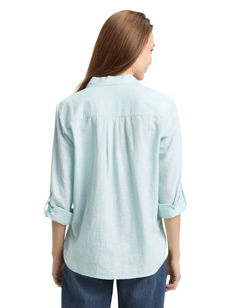 1035247 TOM TAILOR wmn - Baumwoll-Bluse 40028 new blue haze