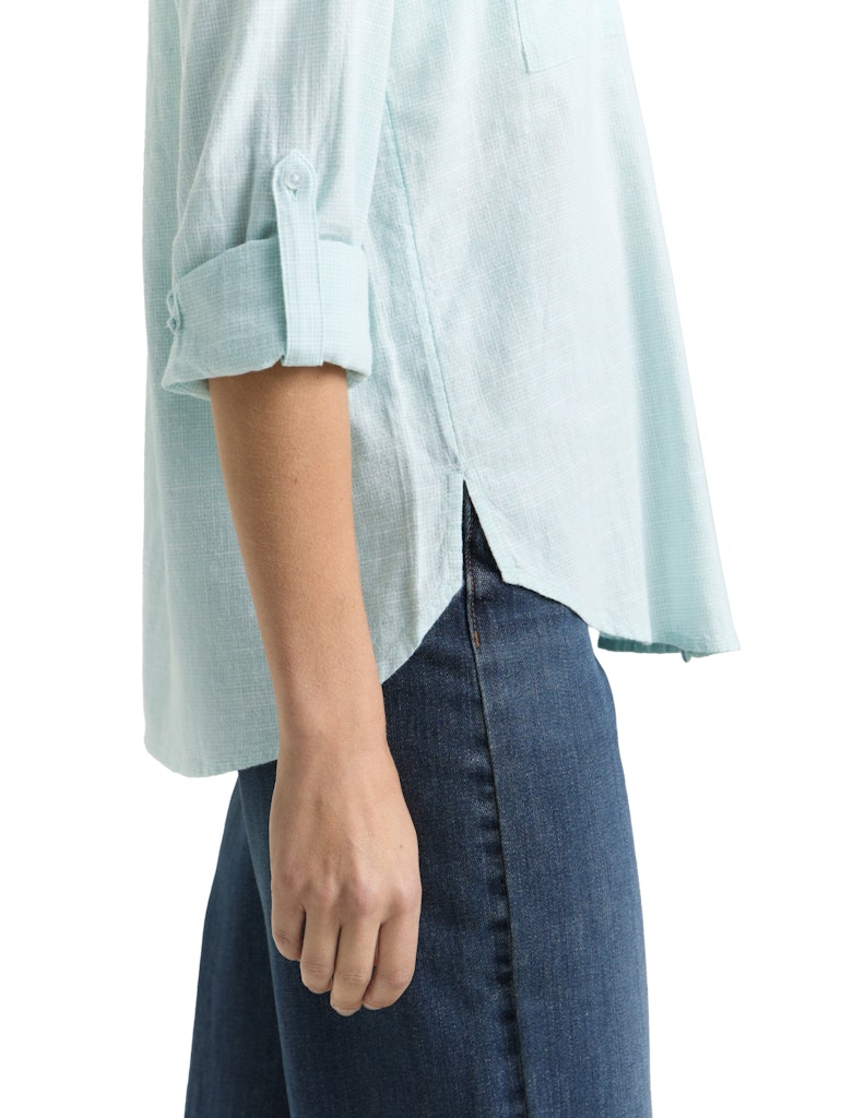 1035247 TOM TAILOR wmn - Baumwoll-Bluse 40028 new blue haze