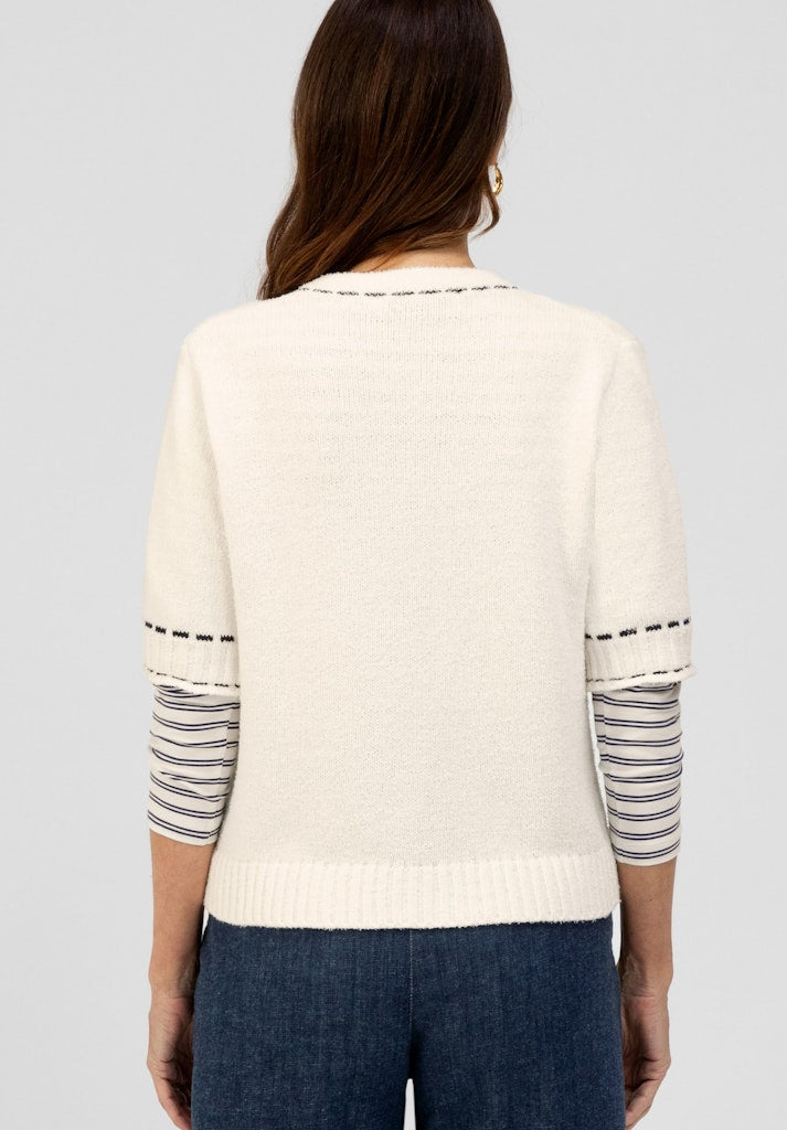 78026 BIANCA - Strickjacke RENE 003 milk