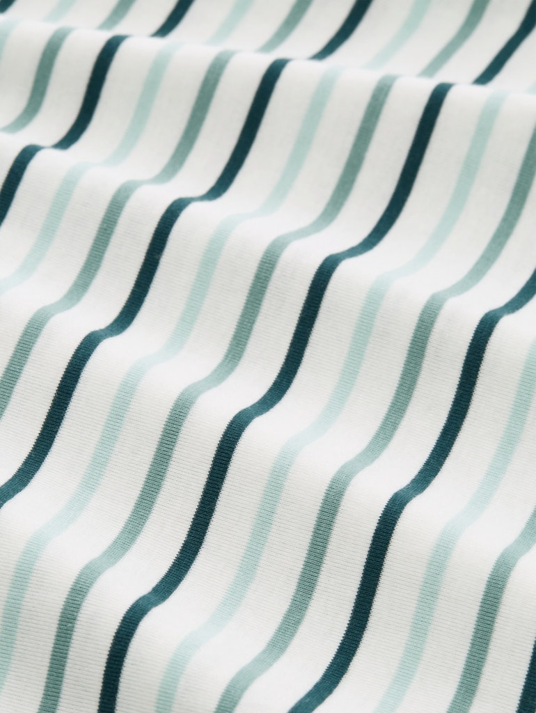 1050415 TOM TAILOR wmn - Shirt 39931 green stripe