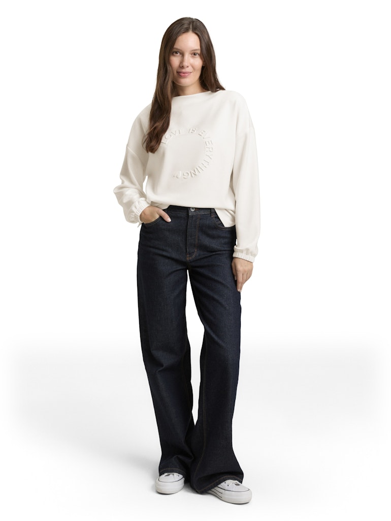 1050440 TOM TAILOR wmn - Longsleeve 10315 offwhite