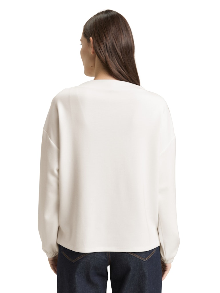 1050440 TOM TAILOR wmn - Longsleeve 10315 offwhite